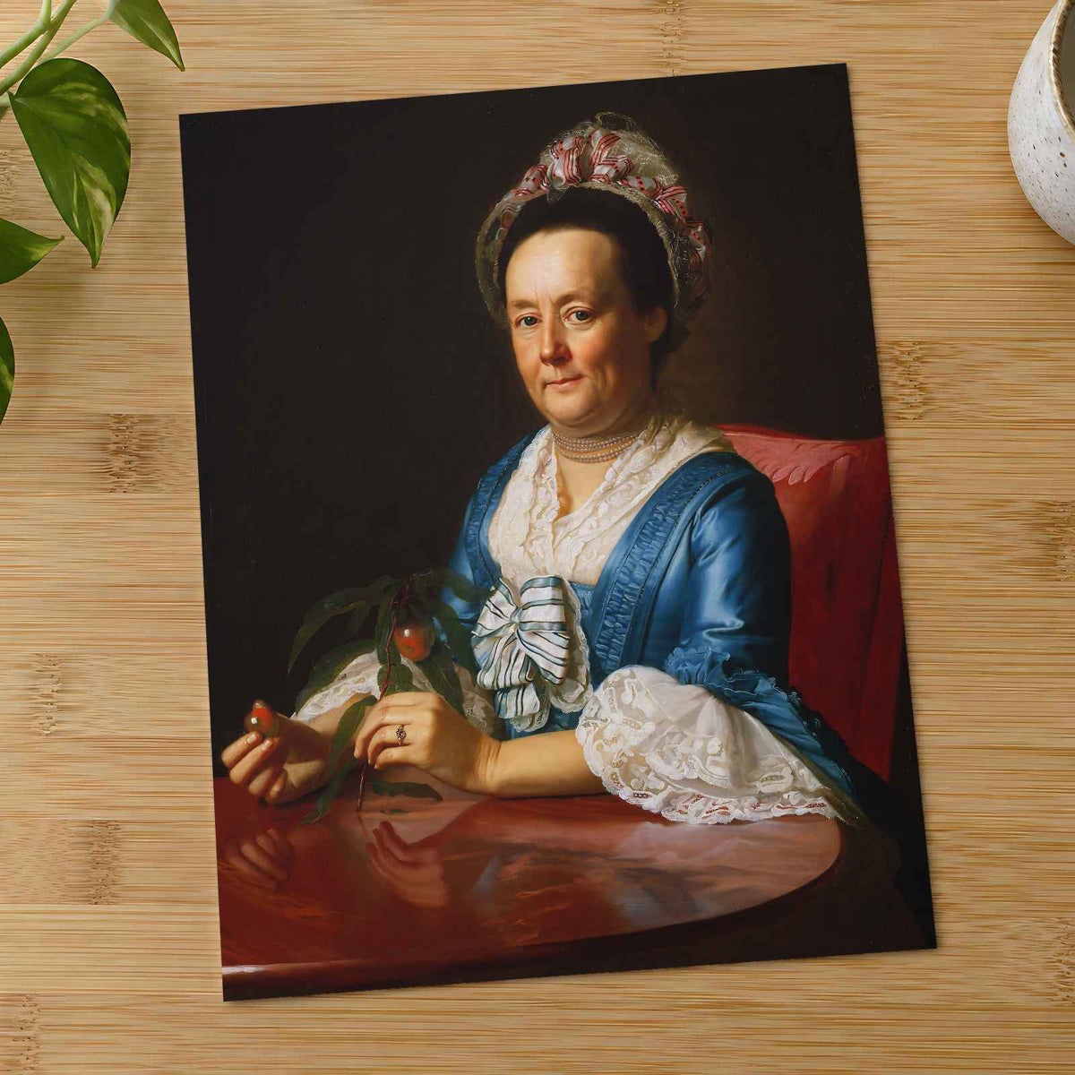 Mrs. John Winthrop fine art print by John Singleton Copley (1773)