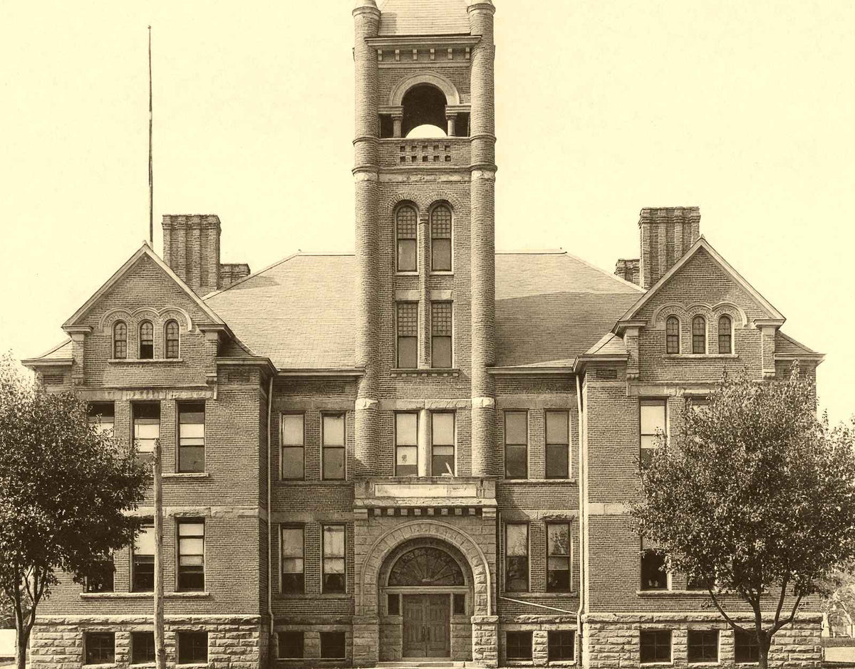 Broad Street Public School, Butler, PA 1906 vintage print