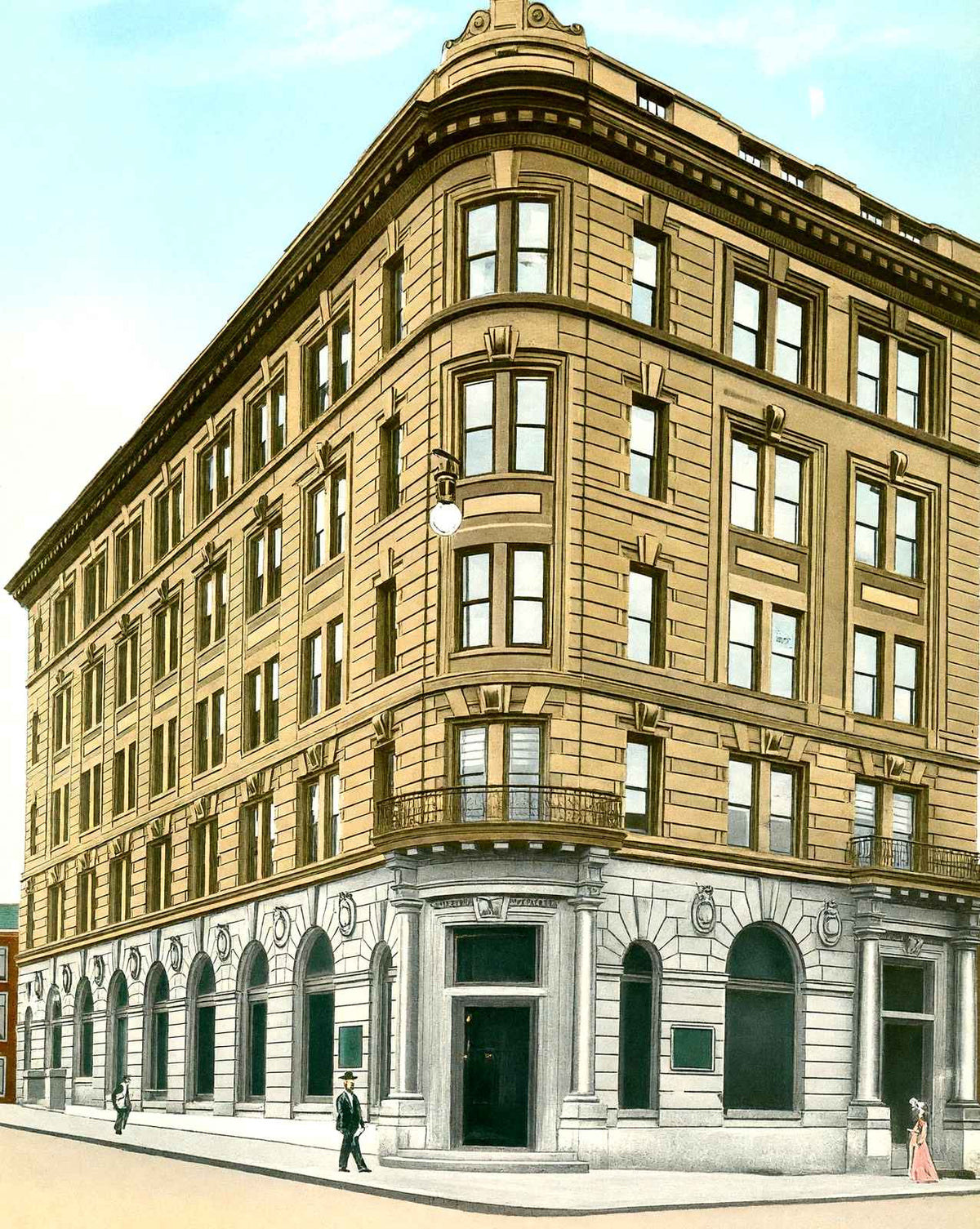 Trust Building, Altoona, PA in 1906 vintage print