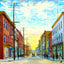 Eleventh Avenue, Altoona PA in 1906 art print