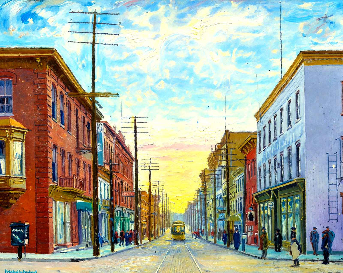 Eleventh Avenue, Altoona PA in 1906 art print