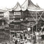Willow Pattern Tea House, Shanghai, China restored photo print