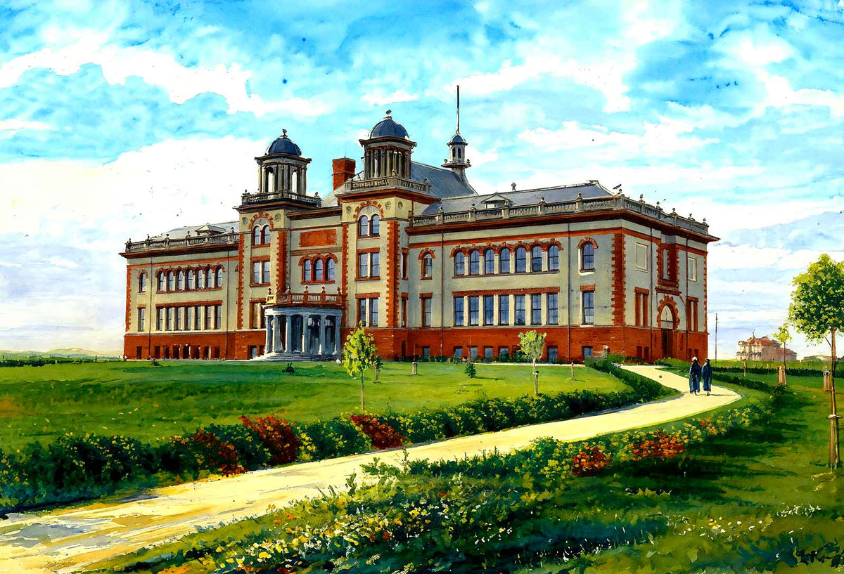 Normal School, Superior, WI in 1906 art print