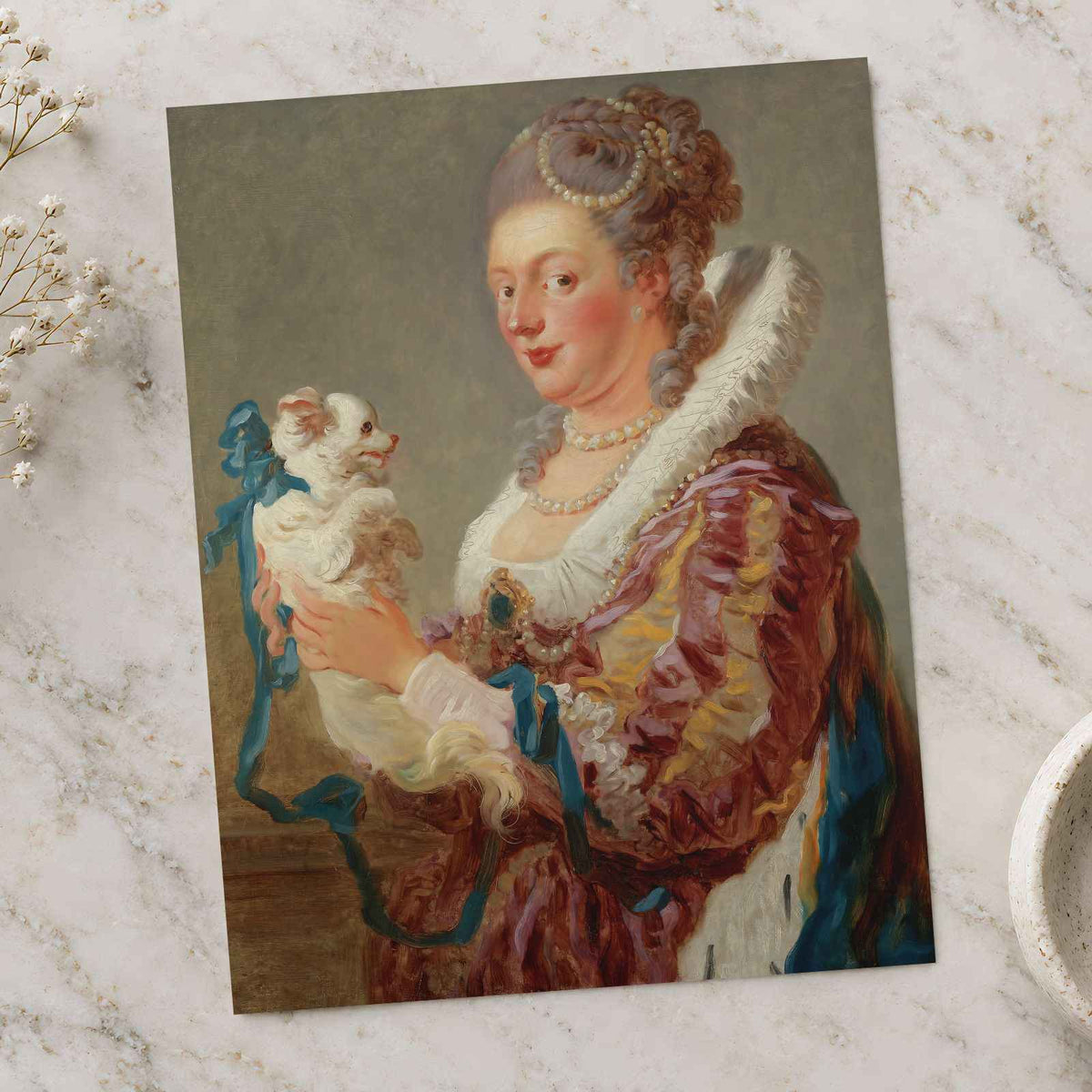 Marie Emilie Coignet de Courson art print by Jean Honoré Fragonard (1764)