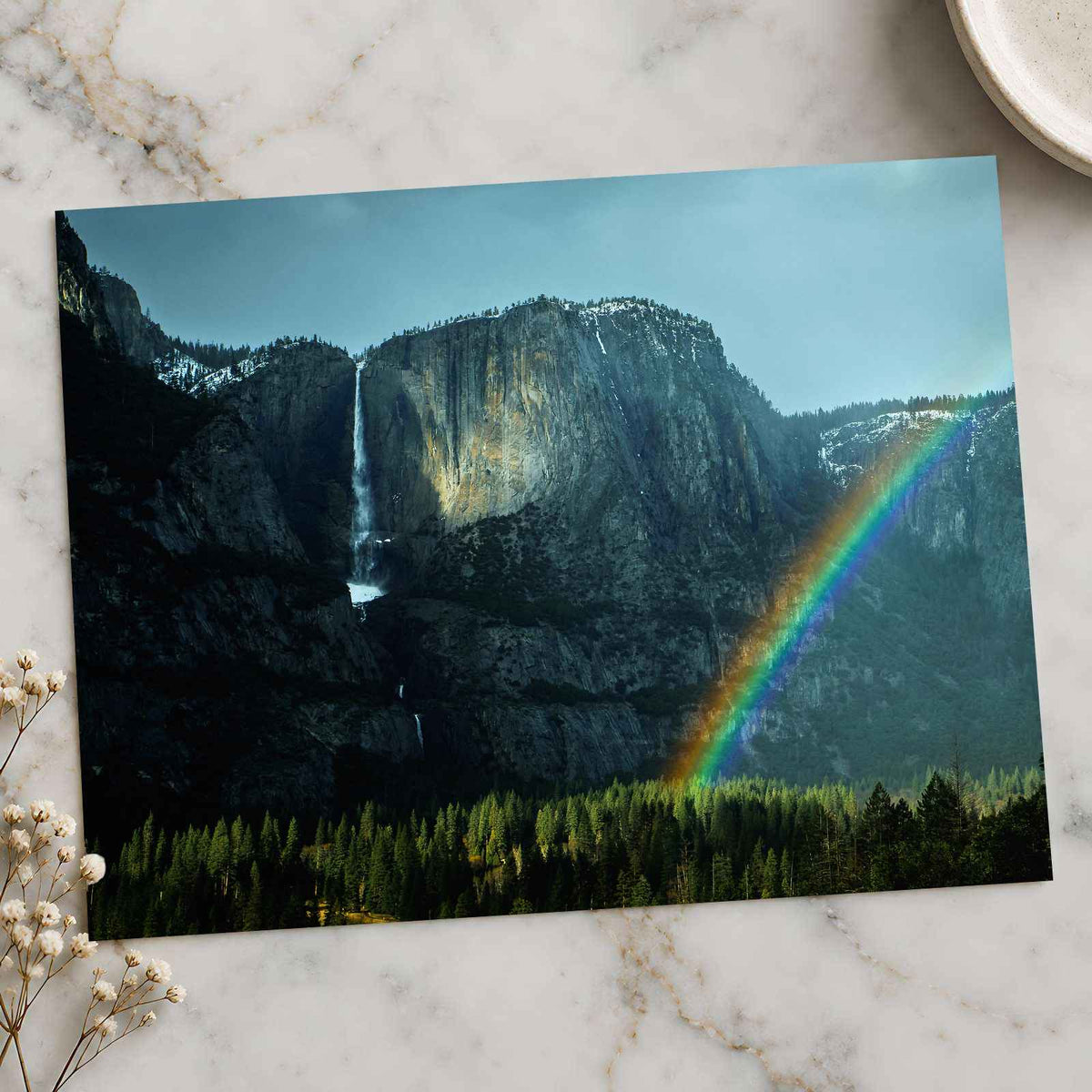 Yosemite National Park Rainbow by Casey Horner Photo Print Wall Decor