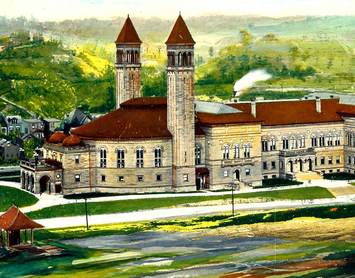 Carnegie Library Schenley Park, Pittsburgh PA art print