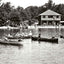 The Beach, Eagles Mere, PA in 1905 vintage photo print