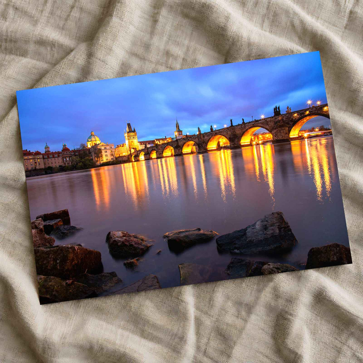 Charles Bridge, Vltava River, Prague Photo Print Wall Decor