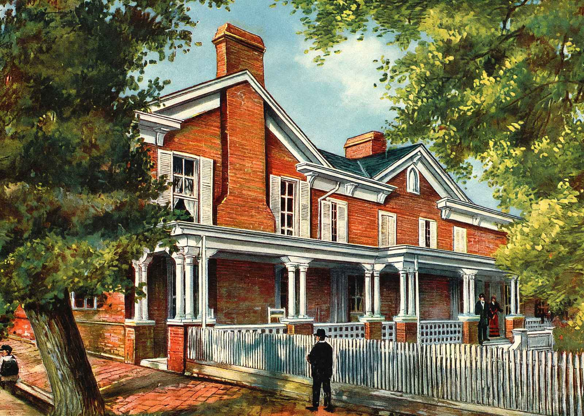 Home of Andrew Johnson, Greenville, TN vintage print