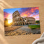 Colosseum in Rome with Morning Sun, Italy Photo Print Wall Decor