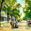 Main Street Looking East, Lakewood, NJ art print