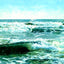 The Atlantic Ocean Off Asbury Park, NJ art print