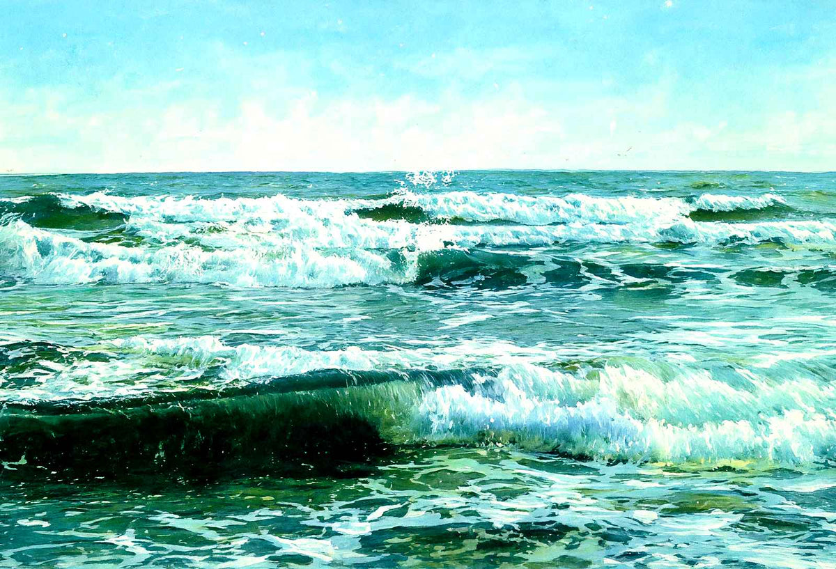 The Atlantic Ocean Off Asbury Park, NJ art print