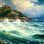 Mount Orgeuil Castle, Jersey in 1905 art print