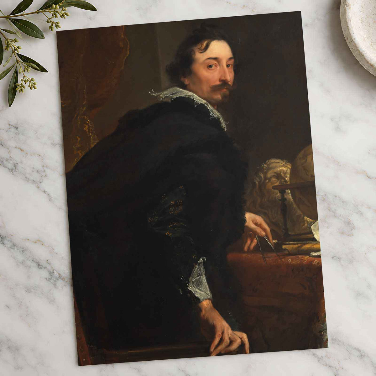 Lucas van Uffel (Died 1637) painting print by Anthony van Dyck (1621)