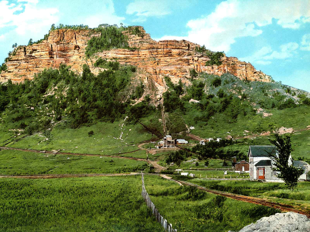 Grand Dad Bluff, LA Crosse, WI in 1906 vintage print