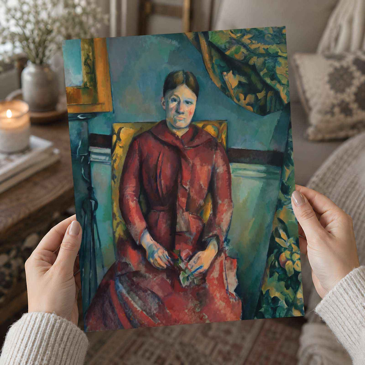 Madame Cézanne art print by Paul Cézanne (1888)