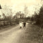 Macadamized Road and Home Near Salisbury, NC vintage print