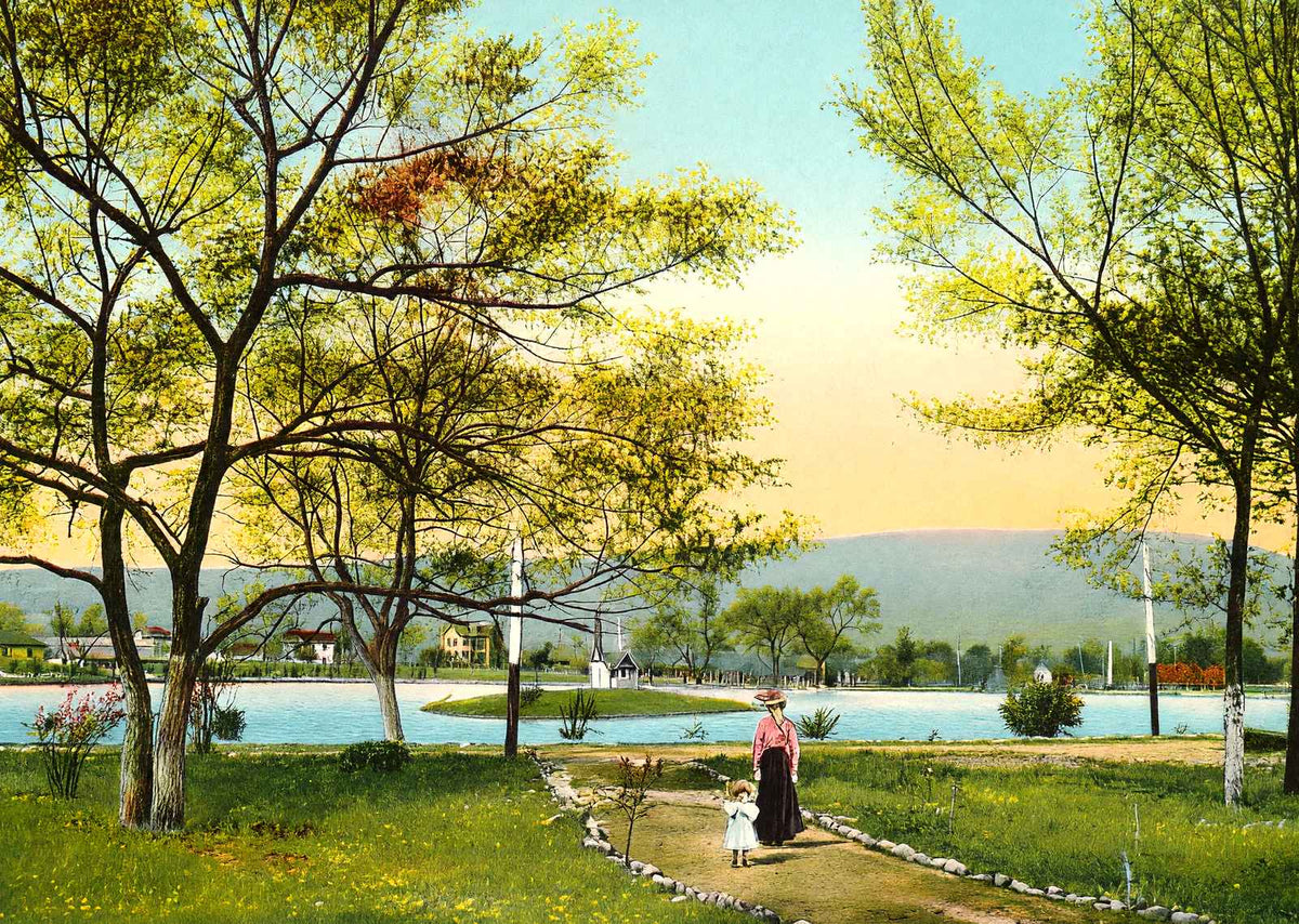East Lake Park, Chattanooga, TN in 1908 vintage print
