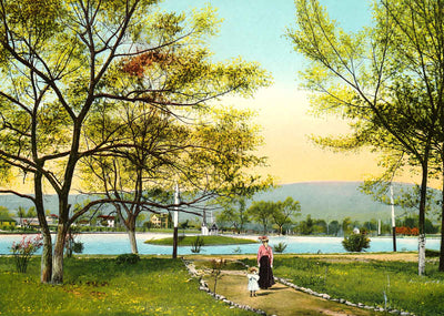 East Lake Park, Chattanooga, TN in 1908 vintage print
