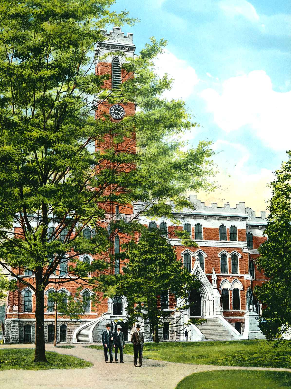 College Hall, Vanderbilt Univ, Nashville, TN vintage print