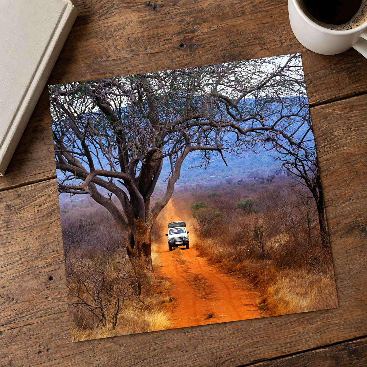 African Safari Truck in Kenya Photo Print Wall Decor