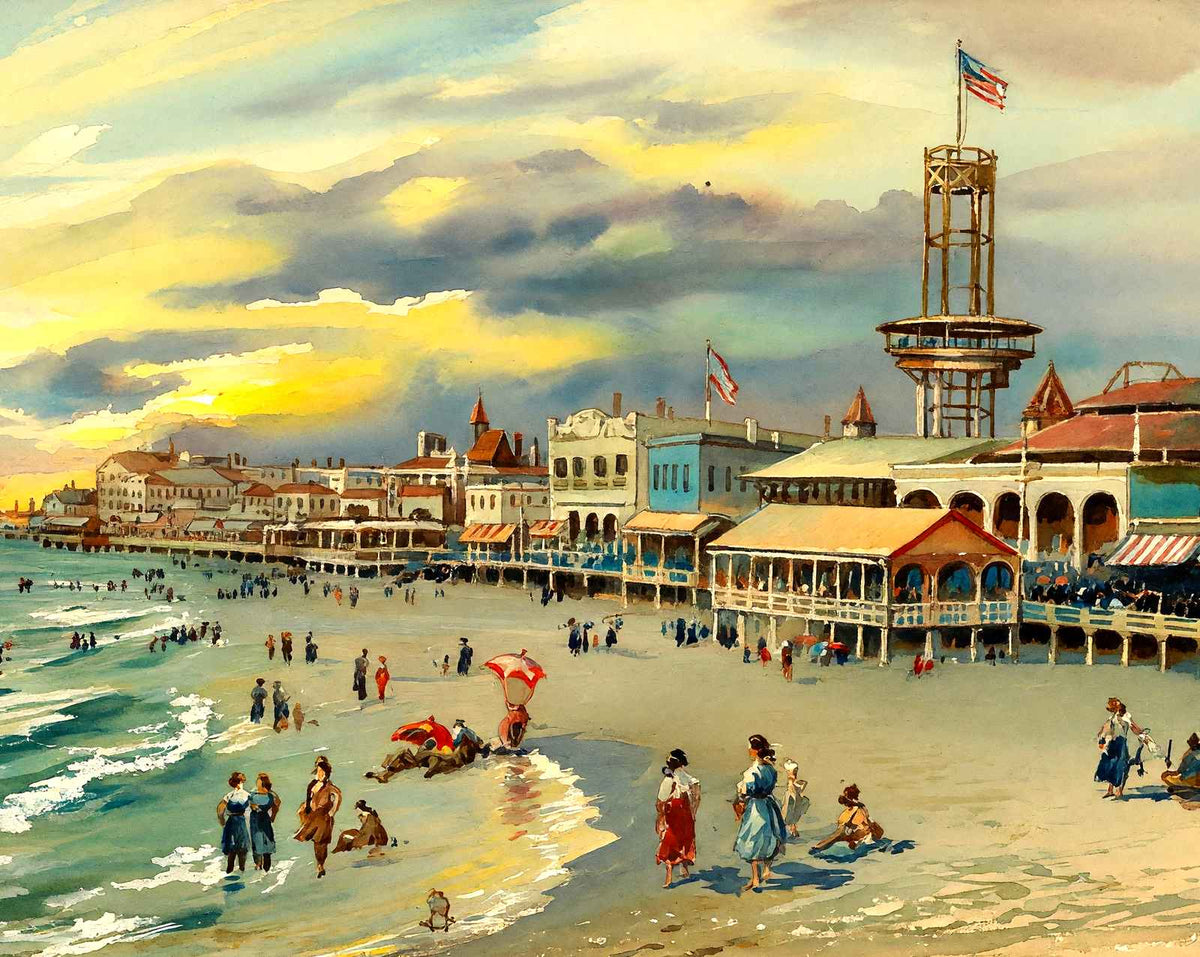 Revolving Observation Tower, Atlantic City art print
