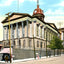 Court House, Lancaster PA in 1907 vintage print