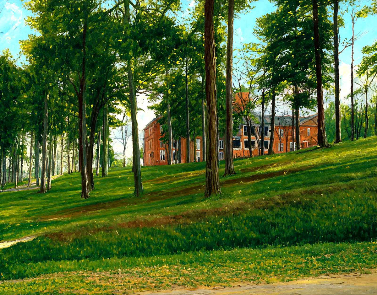 Female College, Greensboro, NC in 1906 art print