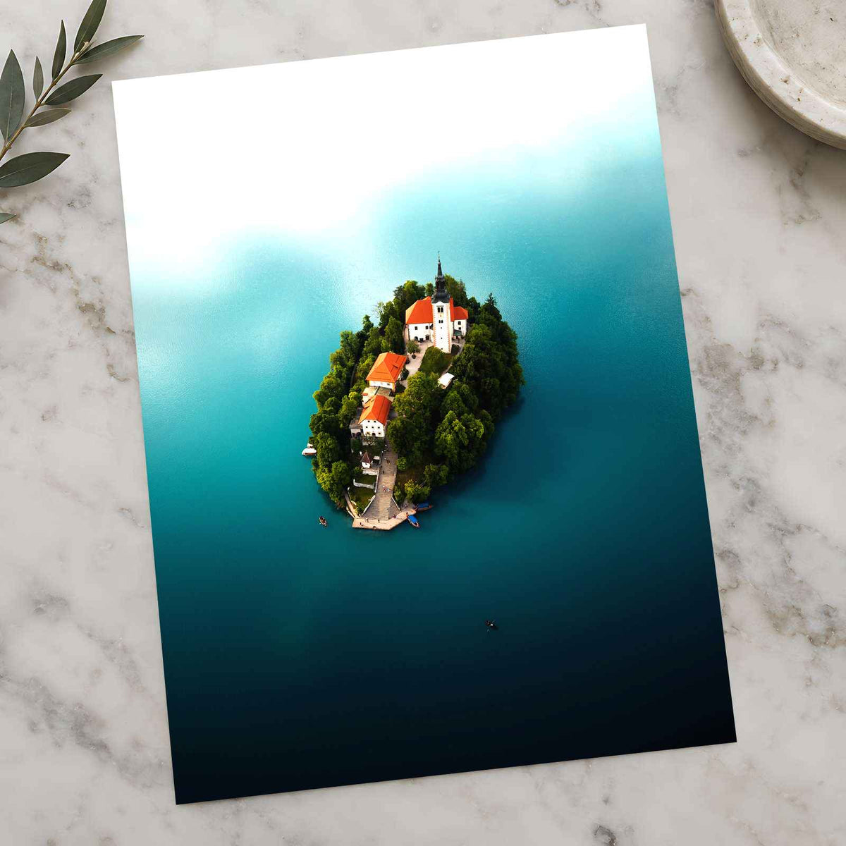 Bled Castle on Island in Slovenia by Johannes Kopf Photo Print Wall Decor