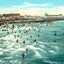 In the Surf, Atlantic City, NJ in 1906 vintage print
