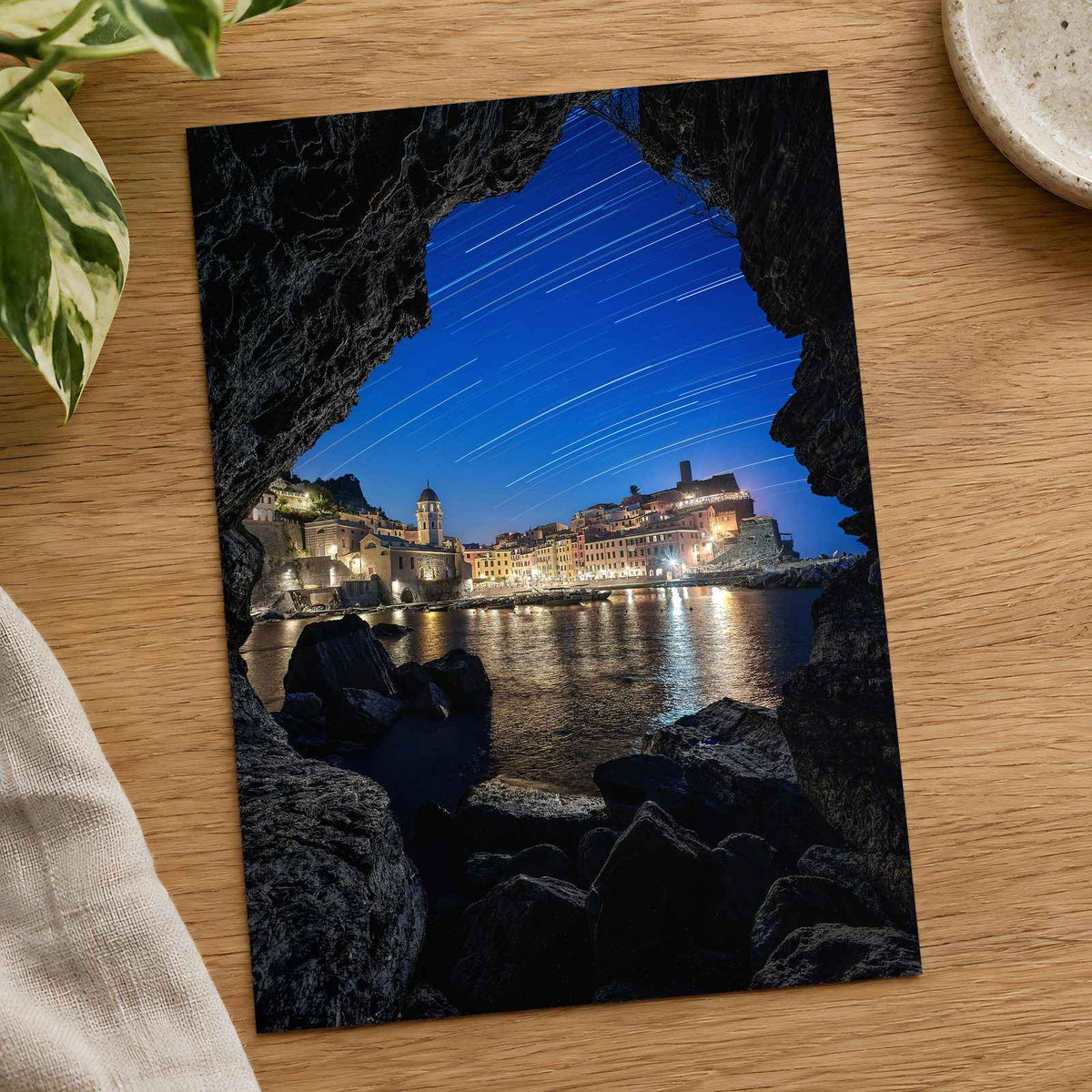 Vernazza from Inside a Cave in Cinque Terre by Riccardo Cervia Photo Print Wall Decor