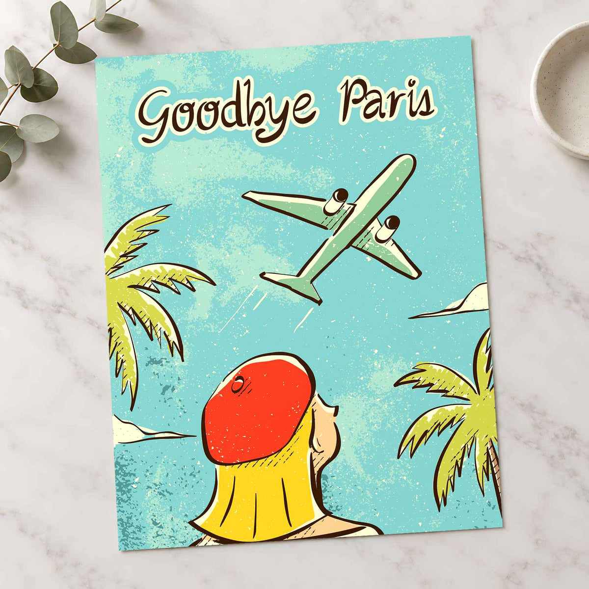 Goodbye Paris by Mylene Cañeso Art Print Wall Decor