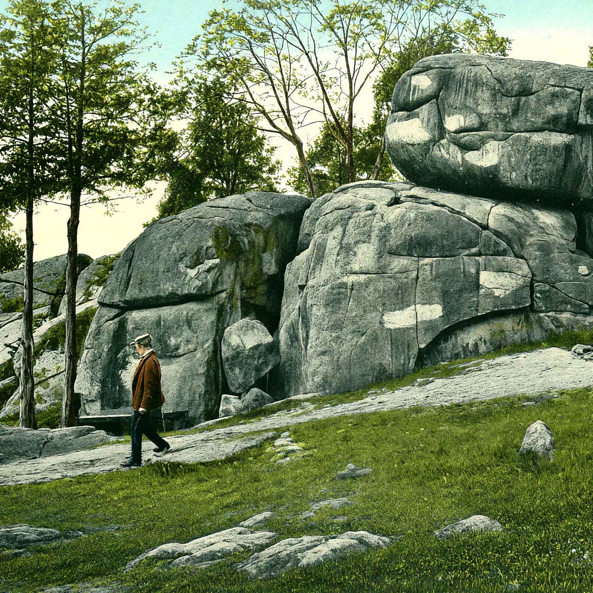 Devils Den, Gettysburg PA in 1906 vintage print