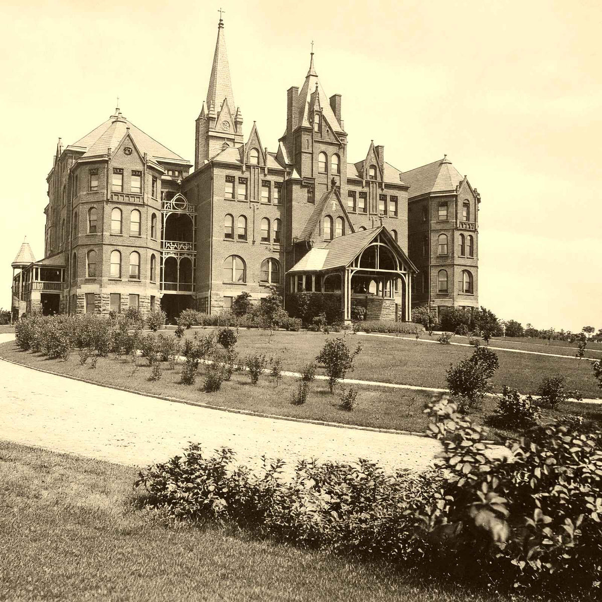 St Joseph's Academy, Greensburg PA in 1905 photo print