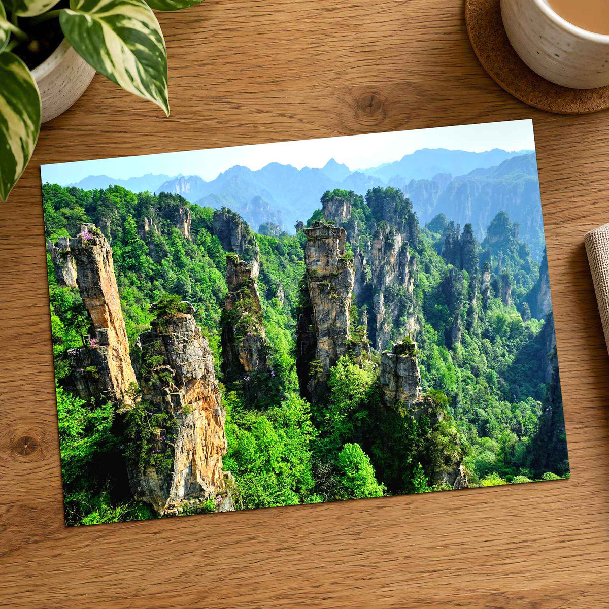 Zhangjiajie Stone Pillars in China Photo Print Wall Decor