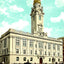 City Hall, Paterson, NJ in 1905 vintage print