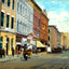 Washington St Looking East, New Castle, PA art print
