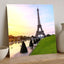 Eiffel Tower Rising Above a Reflecting Pool Photo Print Wall Decor