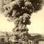 30,000-Barrel Oil Tank Fire, Washington Co PA vintage photo print