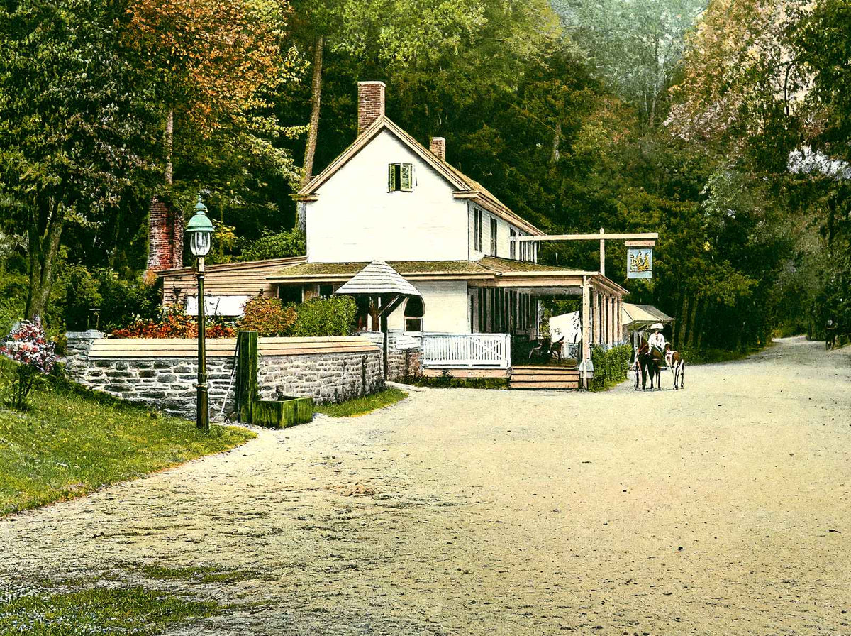 Valley Green Fairmount Park, Philadelphia PA vintage print