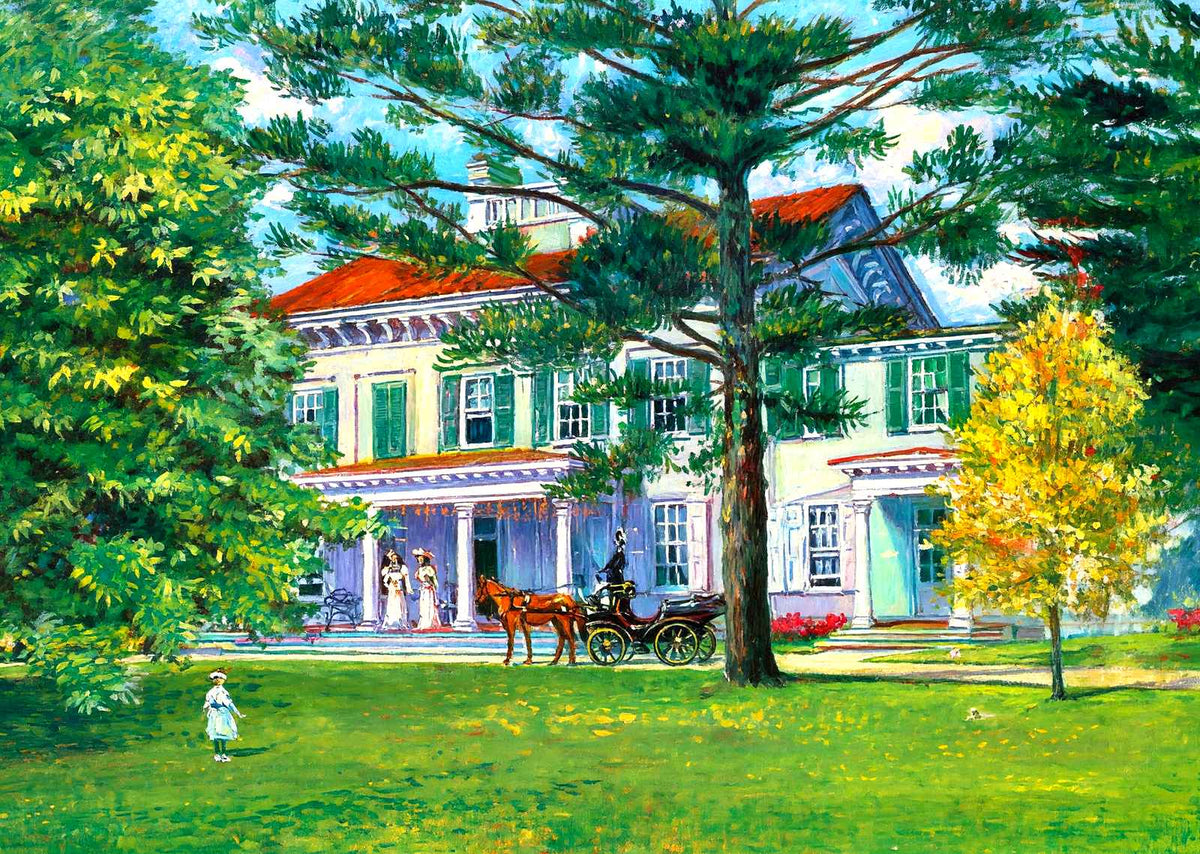 Home of Grover Cleveland, Princeton, NJ painting