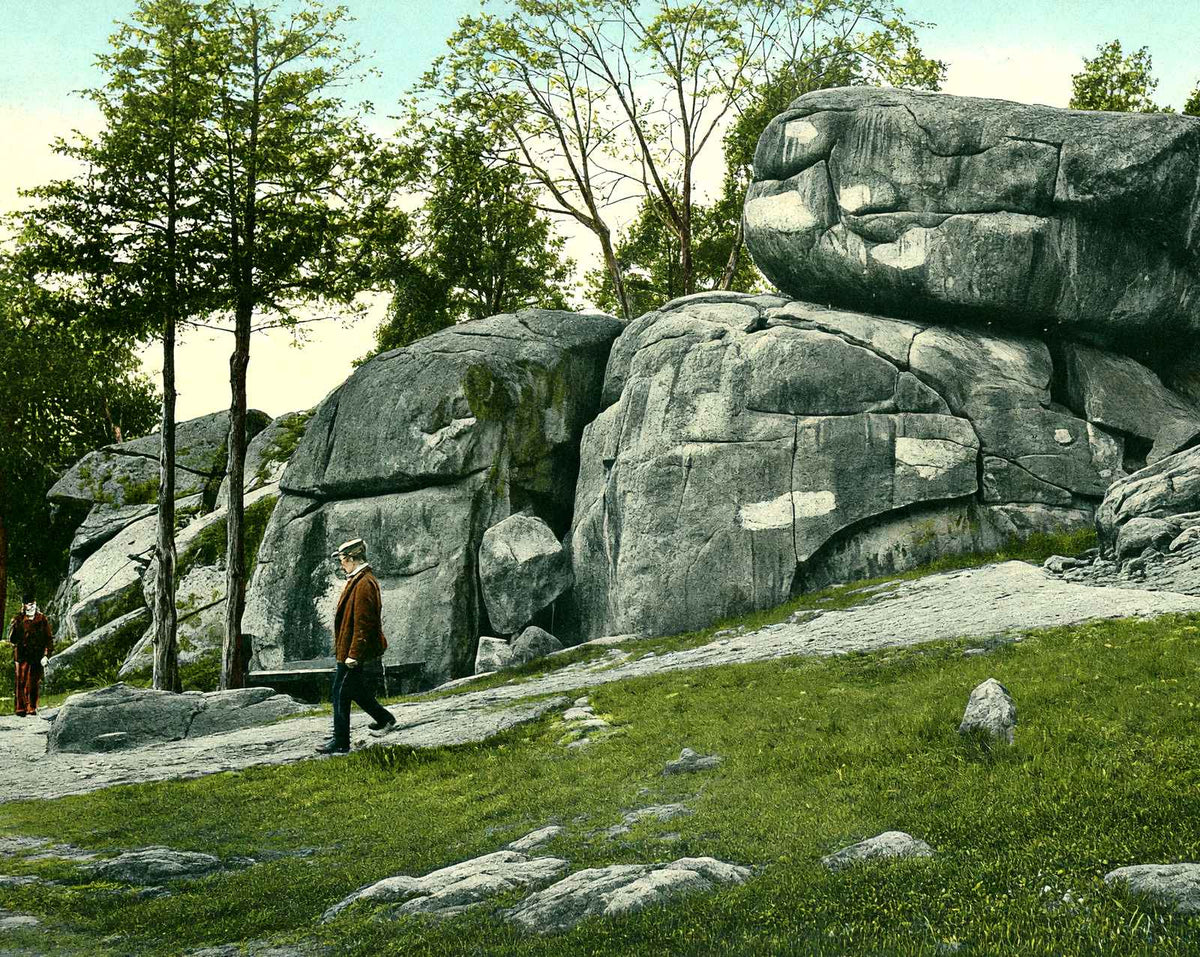 Devils Den, Gettysburg PA in 1906 vintage print