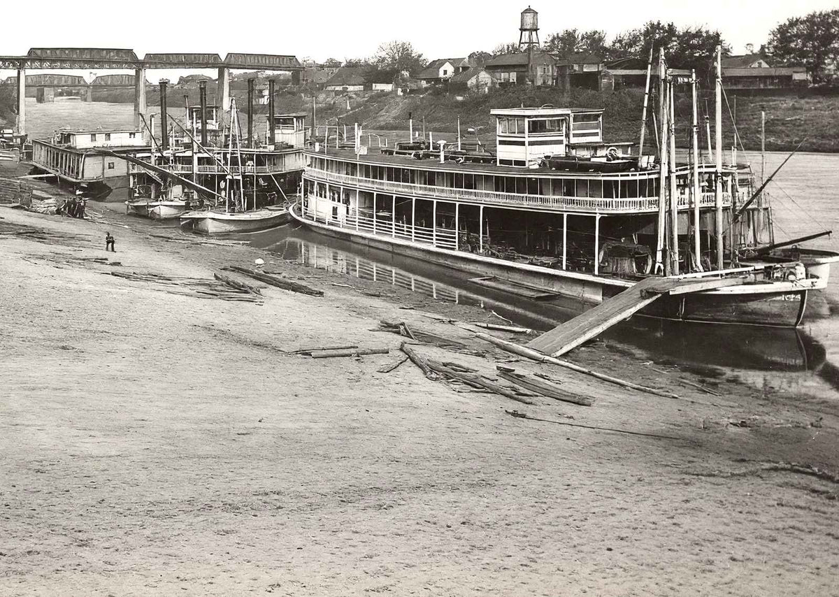 Cumberland River, Nashville, TN in 1907 vintage photo print
