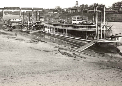 Cumberland River, Nashville, TN in 1907 vintage photo print