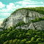 Chimney Rock Mountain, NC in 1907 vintage print