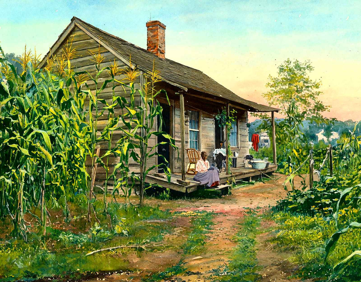 Way Down Yonder in the Cornfield in 1907 art print