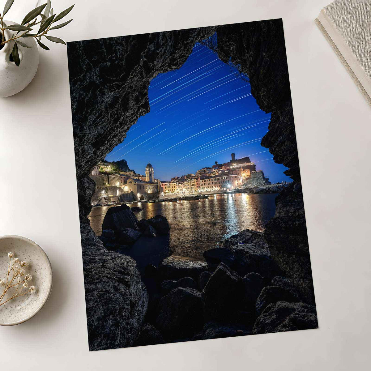 Vernazza from Inside a Cave in Cinque Terre by Riccardo Cervia Photo Print Wall Decor