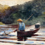 Boy Fishing art print by Winslow Homer (1892)
