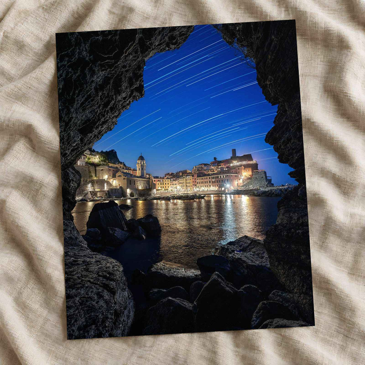 Vernazza from Inside a Cave in Cinque Terre by Riccardo Cervia Photo Print Wall Decor